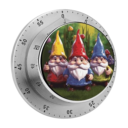 Mechanischer Küchentimer mit bunten Zwergen, manueller 60-Minuten-Aufzieh-Timer, lauter Timer für Schwerhörigkeit, keine Batterien erforderlich, Countdown-Timer zum Kochen, Klassenzimmer Mechanischer Küchentimer mit bunten Zwergen, manueller 60-Minuten-Aufzieh-Timer, lauter Timer für Schwerhörigkeit, keine Batterien erforderlich, Countdown-Timer zum Kochen, Klassenzimmer von FZMVSQH