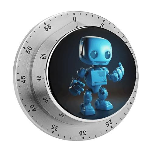 Mechanischer Küchentimer mit niedlichem Roboter, manueller 60-Minuten-Aufzieh-Timer, lauter Timer für Schwerhörigkeit, keine Batterien erforderlich, Countdown-Timer zum Kochen, Klassenzimmer Mechanischer Küchentimer mit niedlichem Roboter, manueller 60-Minuten-Aufzieh-Timer, lauter Timer für Schwerhörigkeit, keine Batterien erforderlich, Countdown-Timer zum Kochen, Klassenzimmer von FZMVSQH