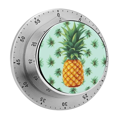Mechanischer Küchentimer mit tropischen Früchten, Ananas, manueller 60-Minuten-Aufzieh-Timer, lauter Timer für Schwerhörigkeit, keine Batterien erforderlich, Countdown-Timer zum Kochen, Klassenzimmer Mechanischer Küchentimer mit tropischen Früchten, Ananas, manueller 60-Minuten-Aufzieh-Timer, lauter Timer für Schwerhörigkeit, keine Batterien erforderlich, Countdown-Timer zum Kochen, Klassenzimmer von FZMVSQH