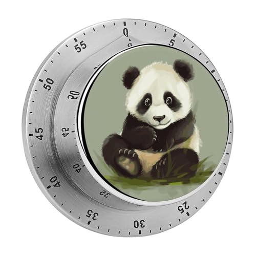 Niedlicher kleiner Panda, mechanischer Küchentimer, manuell, 60 Minuten Aufzieh-Timer, lauter Timer für Schwerhörigkeit, keine Batterien erforderlich, Countdown-Timer zum Kochen, Klassenzimmer Niedlicher kleiner Panda, mechanischer Küchentimer, manuell, 60 Minuten Aufzieh-Timer, lauter Timer für Schwerhörigkeit, keine Batterien erforderlich, Countdown-Timer zum Kochen, Klassenzimmer von FZMVSQH