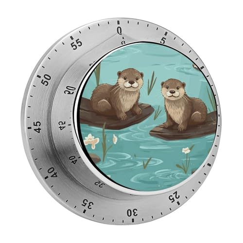 Otters Mechanischer Küchentimer Manueller 60-Minuten-Aufzieh-Timer, lauter Timer für Schwerhörigkeit, keine Batterien erforderlich, Countdown-Timer zum Kochen, Klassenzimmer, Fitnessstudio, Zuhause Otters Mechanischer Küchentimer Manueller 60-Minuten-Aufzieh-Timer, lauter Timer für Schwerhörigkeit, keine Batterien erforderlich, Countdown-Timer zum Kochen, Klassenzimmer, Fitnessstudio, Zuhause von FZMVSQH