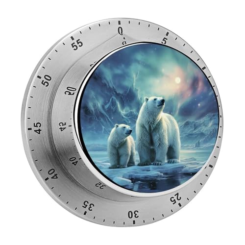 Polar Bears Mechanischer Küchentimer Manueller 60-Minuten-Aufzieh-Timer, lauter Timer für Schwerhörigkeit, keine Batterien erforderlich, Countdown-Timer zum Kochen, Klassenzimmer, Fitnessstudio Polar Bears Mechanischer Küchentimer Manueller 60-Minuten-Aufzieh-Timer, lauter Timer für Schwerhörigkeit, keine Batterien erforderlich, Countdown-Timer zum Kochen, Klassenzimmer, Fitnessstudio von FZMVSQH