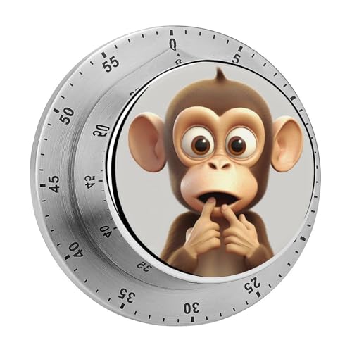 The Silent Monkey Mechanischer Küchentimer Manueller 60-Minuten-Aufzieh-Timer, lauter Timer für Schwerhörigkeit, keine Batterien erforderlich, Countdown-Timer zum Kochen, Klassenzimmer, Fitnessstudio The Silent Monkey Mechanischer Küchentimer Manueller 60-Minuten-Aufzieh-Timer, lauter Timer für Schwerhörigkeit, keine Batterien erforderlich, Countdown-Timer zum Kochen, Klassenzimmer, Fitnessstudio von FZMVSQH