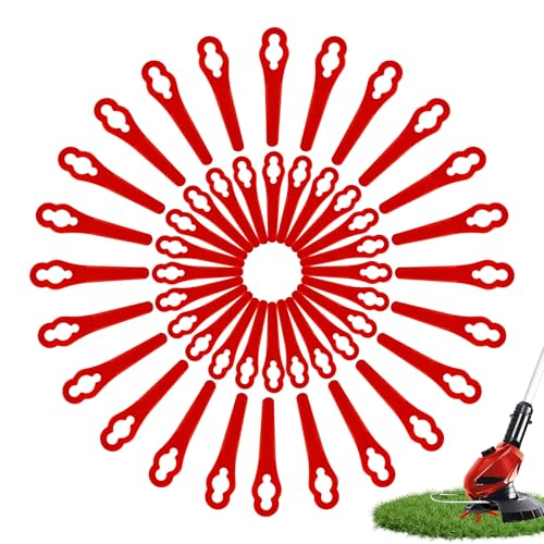 100 Stück PA6 Ersatzmesser Set Kompatibel mit Rasentrimmer Einhell GE-CT 18 Li, GC-CT 18/24 Li, BG-CT 18 Li, RG-CT 18 Li,Kunststoffmesser für Einhell Akku Rasentrimmer Zubehör,Rasentrimmer Messer (#1) von FZQBEY