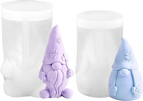 2 Stück Silikonformen Gießformen 3D Wichtel Silikonform Weihnachtsmann Kerzenform Seifenformen Silikon Silikonform Weihnachten Für DIY Silikon Kerzen Gießform Formen Seifenform 2 Stück Silikonformen Gießformen 3D Wichtel Silikonform Weihnachtsmann Kerzenform Seifenformen Silikon Silikonform Weihnachten Für DIY Silikon Kerzen Gießform Formen Seifenform von FZQBEY