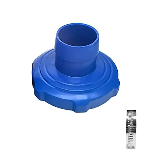 FZQBEY Aufstellpool Skimmer Schlauch + Adapter, 80cm Poolfilter Ersatzschlauch Mit 1,5 Zoll Adapter, Edelstahlklemme, Langlebiges Und Wiederverwendbares Pool Skimmer Zubehör Ersatzteilset (A) von FZQBEY