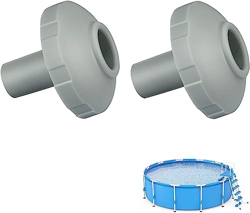 Einlaufdüse für den Pool Anschluss 32mm bis 38mm, Pool Einlaufdüse, Pool Filter Anschluss, Pool düse, Pool Auslassdüse, Pool wartungs zubehör, Pool Zubehör, 2.7 x 8.5 x 9 cm (2 Stück) von FZQBEY