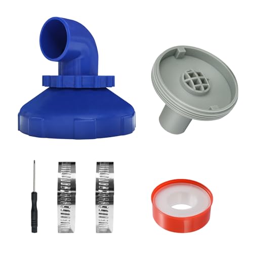 FZQBEY Pool Einlaufdüse 360° Drehbar Pool Düse Auslass Ausströmer Zubehör Ø32/38 mm, Pool Auslassdüse mit Pool Anschluss Zubehör,Pool Zubehör Ersatzteile Poolzubehör von FZQBEY