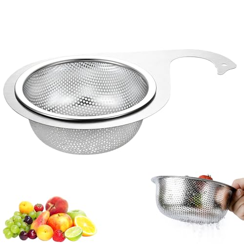 Multi functional Drain Basket,Siebkorb aus Edelstahl in Schwanenform für die Spüle,Spülbecken Sieb,Hängender Abtropfkorb,Abnehmbare Küchenspüle Abfluss Korb,Siebkorb über Spüle Abtropfsieb (B, 3PCS) von FZQBEY