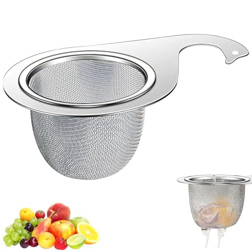 Multi functional Drain Basket,Siebkorb aus Edelstahl in Schwanenform für die Spüle,Spülbecken Sieb,Hängender Abtropfkorb,Abnehmbare Küchenspüle Abfluss Korb,Siebkorb über Spüle Abtropfsieb (C, 1PCS) von FZQBEY