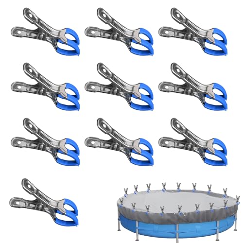 10 Stück Poolabdeckungen Clips Große Pool Abdeckungen Klemmen Edelstahl Schwimmbadabdeckungen Clips Winter Pool Abdeckungs Poolabdeckungs Clips Pool Zubehör Winddichter Clips für Oberirdische Pool 10 Stück Poolabdeckungen Clips Große Pool Abdeckungen Klemmen Edelstahl Schwimmbadabdeckungen Clips Winter Pool Abdeckungs Poolabdeckungs Clips Pool Zubehör Winddichter Clips für Oberirdische Pool von FZQBEY