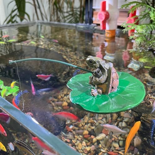 Schildkröte Deko Gartenstatuen Gartendeko für Draußen,Schildkröte Blumentopf Hänger Deko Garten Schildkröte Figuren Tiere Harz Statue Gartenfiguren Wetterfest Dekofiguren Gartenfigur für Geschenke (F) von FZQBEY