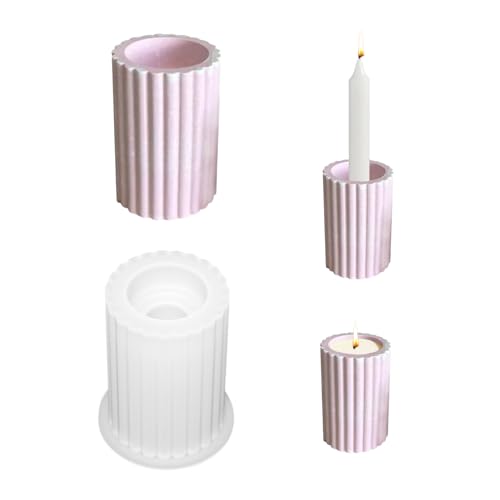 Silikonform Kerzenhalter, Silikonformen Gießformen, für Teelichter und Stabkerzen, Gießformen Silikon, Runde Silikon Gießform Kerzenhalter, Beton Gießform für DIY Teelichthalter Kerzenständer Silikonform Kerzenhalter, Silikonformen Gießformen, für Teelichter und Stabkerzen, Gießformen Silikon, Runde Silikon Gießform Kerzenhalter, Beton Gießform für DIY Teelichthalter Kerzenständer von FZQBEY