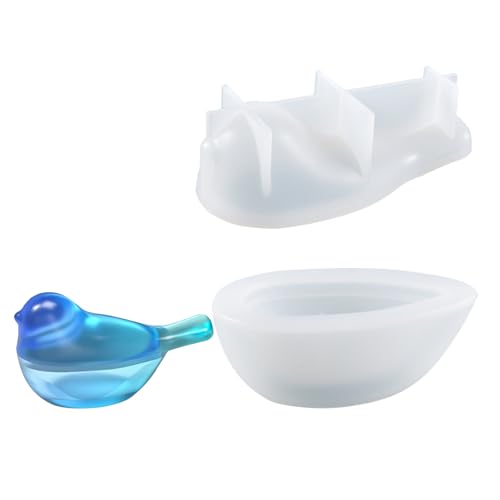 Silikonform Vogel Aufbewahrungsbox Silikonformen Gießformen Vogel 3D Silikonform Ostern Silikon Gießform Ostern Gießformen Silikon Giessform Silikon Vogel Silikonform Gips Zum Gießen für Handwerk (1) von FZQBEY