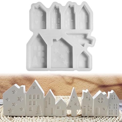 Silikonformen Gießformen Häuser Kerzenformen zum Gießen, 8 Stück Mini Silikonform Haus Gips Zum Gießen Silikonform Weihnachten Gießformen Silikon Gießform Haus Giessformen Silikon Silikonform Häuser Silikonformen Gießformen Häuser Kerzenformen zum Gießen, 8 Stück Mini Silikonform Haus Gips Zum Gießen Silikonform Weihnachten Gießformen Silikon Gießform Haus Giessformen Silikon Silikonform Häuser von FZQBEY