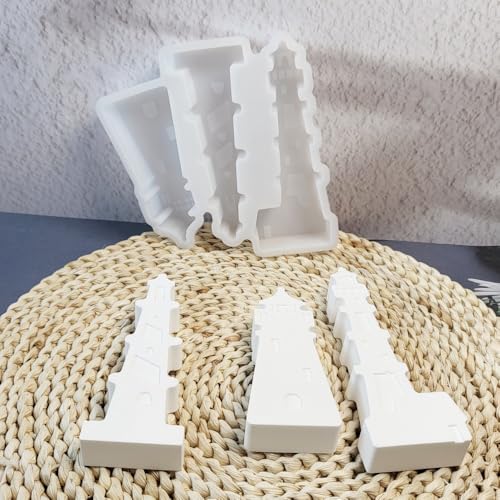 Silikonformen Gießformen Leuchtturm, 3 Stück 3D Silikonform Leuchtturm Silikonform Haus Gipsformen Zum Gießen Silikonform Ostern Gießformen Silikon Gießform Leuchtturm Giessformen Silikon Handwerk (A) Silikonformen Gießformen Leuchtturm, 3 Stück 3D Silikonform Leuchtturm Silikonform Haus Gipsformen Zum Gießen Silikonform Ostern Gießformen Silikon Gießform Leuchtturm Giessformen Silikon Handwerk (A) von FZQBEY
