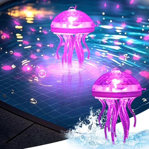 Solar Schwimmende Poolbeleuchtung, Solar Schwimmende Pool Unterwasser Licht, LED Poolbeleuchtung mit RGB Farbwechsel, Teichbeleuchtung Pool Zubehör, für Pool Teich Wasserparks Schwimmbädern (C) von FZQBEY