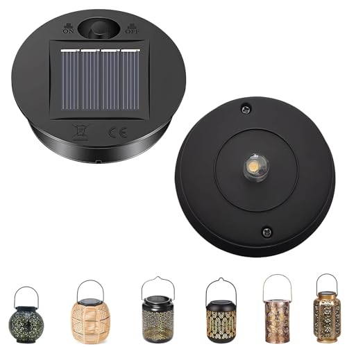 Solarleuchten Ersatzteile, 2 Stück Solar Ersatzdeckel 7cm, Solarleuchten Ersatz Top mit Heller LED, 7 Lumen Warmweiß Licht LED Solarmodule Ersatz für Solar Gartenleuchten, Solarlaterne (B*2 Stück) Solarleuchten Ersatzteile, 2 Stück Solar Ersatzdeckel 7cm, Solarleuchten Ersatz Top mit Heller LED, 7 Lumen Warmweiß Licht LED Solarmodule Ersatz für Solar Gartenleuchten, Solarlaterne (B*2 Stück) von FZQBEY