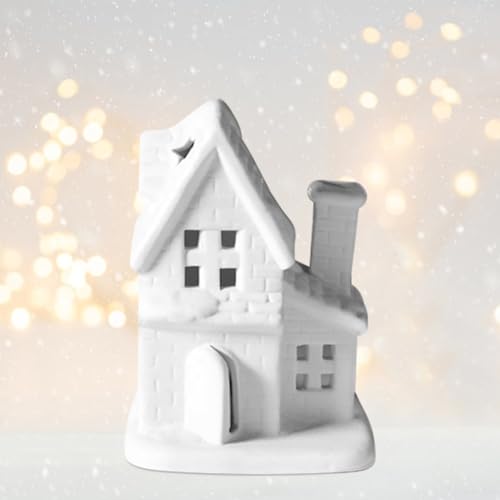 Teelichthaus Keramik,Weihnachtsdeko Lichthäuser,Lichterhaus aus Porzellan,Weihnachtshaus Beleuchtet mit LED Licht,Lichthaus Weiss Teelicht Haus Weihnachtsdorf Teelichthalter für Weihnachten Deko Teelichthaus Keramik,Weihnachtsdeko Lichthäuser,Lichterhaus aus Porzellan,Weihnachtshaus Beleuchtet mit LED Licht,Lichthaus Weiss Teelicht Haus Weihnachtsdorf Teelichthalter für Weihnachten Deko von FZQBEY