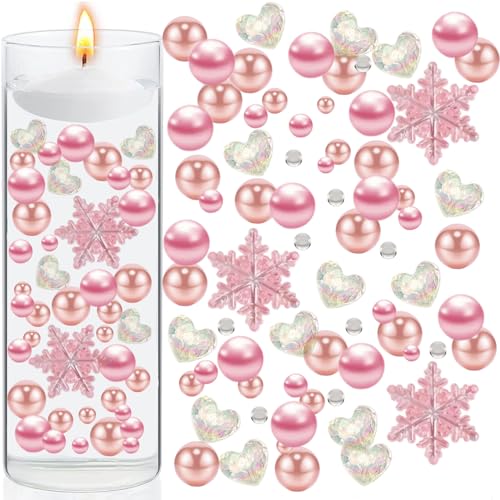 Wasserperlen Durchsichtig, 6068 Stück Valentinstag Wasserperlen für Vasen Füller, Schwebende Wasserperlen für Pflanzen, Valentinstag Vase Dekoration, Hochzeitsdeko, für Vasenfüller Floating Candles von FZQBEY