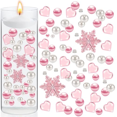 Wasserperlen Durchsichtig, 6068 Stück Valentinstag Wasserperlen für Vasen Füller, Schwebende Wasserperlen für Pflanzen, Valentinstag Vase Dekoration, Hochzeitsdeko, für Vasenfüller Floating Candles von FZQBEY