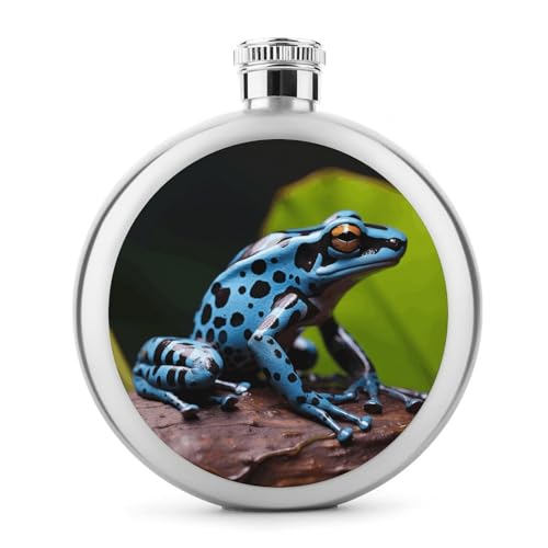 Dart Frog Blue Hip Flask 304 Stainless Steel Hip Flask Portable Wine Flasks Leakproof Whiskey Flasks for Drink Bar BBQ And Traveling,Capacity 142.7 g Dart Frog Blue Hip Flask 304 Stainless Steel Hip Flask Portable Wine Flasks Leakproof Whiskey Flasks for Drink Bar BBQ And Traveling,Capacity 142.7 g von FZQVSGW