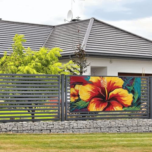 Willkommens-Party-Banner, Party-Fotografie-Hintergründe, Foto-Hintergrund, buntes Hibiskus-Türschild, hängende Banner, Flagge, Wandbehang, Dekoration, Willkommensveranda-Schild, Party-Dekoration Willkommens-Party-Banner, Party-Fotografie-Hintergründe, Foto-Hintergrund, buntes Hibiskus-Türschild, hängende Banner, Flagge, Wandbehang, Dekoration, Willkommensveranda-Schild, Party-Dekoration von FZQVSLCM