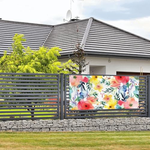Willkommens-Party-Banner, Party-Fotografie-Hintergründe, Foto-Hintergrund, helles Blumen-Aquarell-Türschild, hängende Banner, Flagge, Wandbehang, Dekoration, Willkommensveranda, Party-Dekoration Willkommens-Party-Banner, Party-Fotografie-Hintergründe, Foto-Hintergrund, helles Blumen-Aquarell-Türschild, hängende Banner, Flagge, Wandbehang, Dekoration, Willkommensveranda, Party-Dekoration von FZQVSLCM