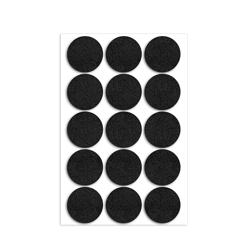 15er-Pack filzgleiter selbstklebend，filzgleiter für stühle， möbelgleiter Filz，Furniture Anti rutsch Pads，Schutz stühle Leg Fliesen Selbstklebender schwarz Base，möbelgleiter für schwere möbel von FZSECRIU