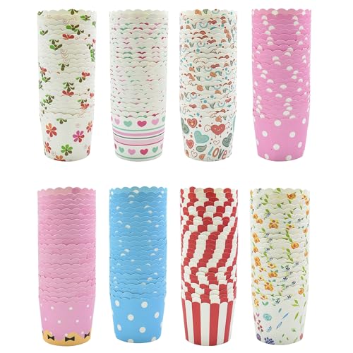 200 Stück cupcake förmchen，eisbecher pappe，mini muffins papierförmchen，muffinförmchen papier，muffinförmchen，waffelbecher，muffinförmchen hochzeit von FZSECRIU