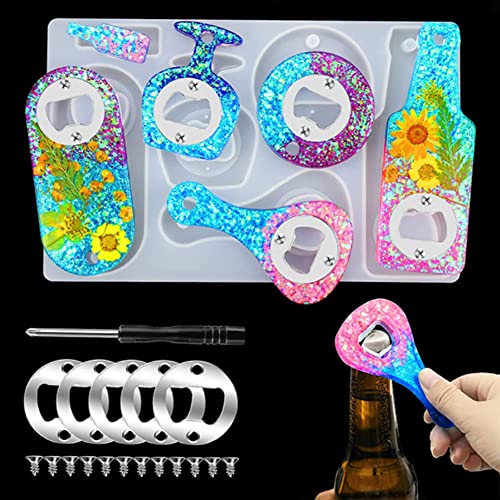 FZSECRIU epoxidharz Set anfänger，silikonformen gießformen，epoxidharz Formen，silikonform Weihnachten,Flaschenöffner Silikonform von FZSECRIU