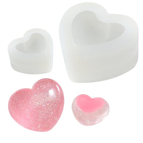 Silikonform herzförmig, Eiswürfelform herzförmig, Frauen kind Schokolade Seifenkuchen Weihnachten kleine Form, Einzelne herzförmige DIY-Kerzenform Silikonform herzförmig, Eiswürfelform herzförmig, Frauen kind Schokolade Seifenkuchen Weihnachten kleine Form, Einzelne herzförmige DIY-Kerzenform von FZSECRIU