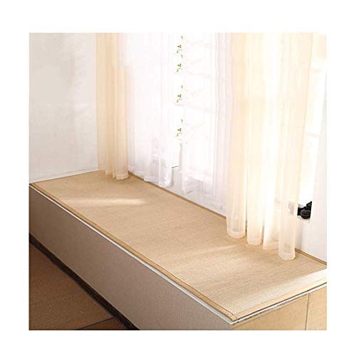 Bambus Teppich | Staubdicht Atmungsaktiv Rutschfest Sommer Fußmatten | Benutzerdefinierte Wohnzimmer Schlafzimmer Balkon Teppiche | 16 mm Dicke, 2 Farben (Farbe: A, 80x180cm) von FZYE