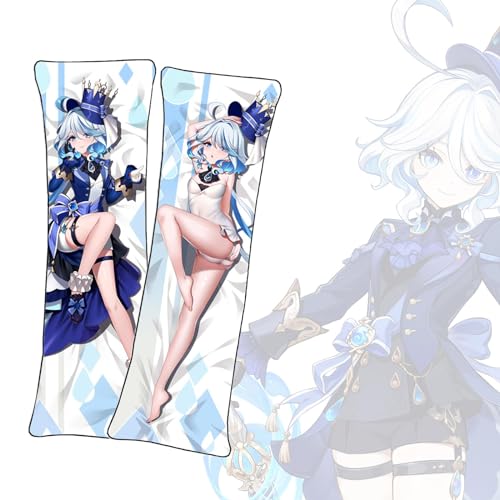 FZYUYU-Anime Körperkissen Furina de Fontaine dakimakura Körperkissen Anime beidseitig Bedruckt Kissenbezug Langer Kissenbezug-Furina De Fontaine,40x120cm-2WT von FZYUYU