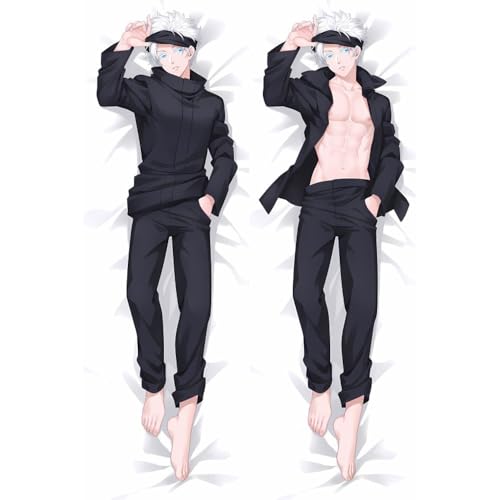 FZYUYU-Satoru Gojo Dakimakura Anime-Spiel Hugging Body Kissenbezug Pfirsichhaut-150x50cm FZYUYU-Satoru Gojo Dakimakura Anime-Spiel Hugging Body Kissenbezug Pfirsichhaut-150x50cm von FZYUYU