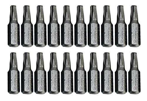 HKB ® 20 Stück Torx Bits, T 25, 1/4" x 25mm, aus Hochleistungsstahl T25, Hersteller HKB ®, Artikel-Nr. 76486 von HKB