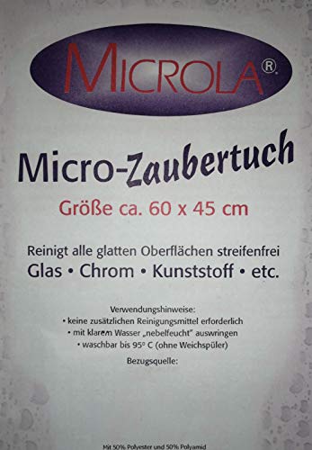 Fa.ars Micro Zaubertuch Microla Micro Tuch, 3 Tücher im Set, ca 60x45 cm Reinigungstuch Reinigungstücher Microfaser Tücher Putztuch Microfaser Tücher Auto von Fa.ars