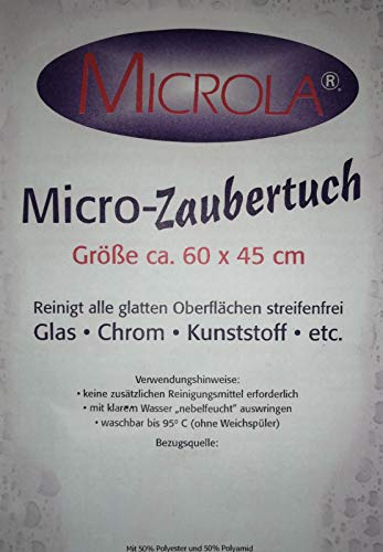 Fa.ars Micro Zaubertuch Microla Micro Tuch, 3 Tücher im Set, ca 60x45 cm Reinigungstuch Reinigungstücher Microfaser Putztuch Microfaser Auto von Fa.ars