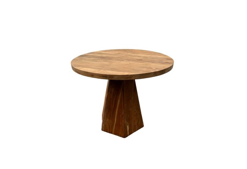 FaHome Esstisch Runder Teakholz Esstisch: Natürliches Design und Robuste Qualität von FaHome
