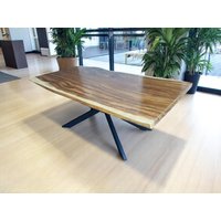 Massivholz Esstisch Natur Baumkante - Holz Tisch Massiv Suarholz Einzelstücke Tischplatte | 200x115x6cm Massivholz Esstisch Natur Baumkante - Holz Tisch Massiv Suarholz Einzelstücke Tischplatte | 200x115x6cm von FaHomeShop