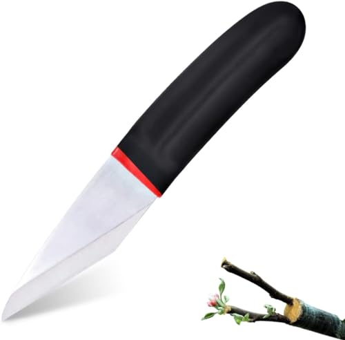 FaJoek Gartenmesser Klappbar, Scharfes Pfropfmesser, Okuliermesser Rostfreier Stahl, Gartenhippe, Garden Knife, Knospungsmesser, Scharfes Pfropfmesser von FaJoek