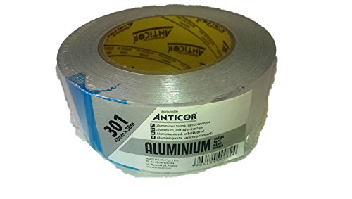 Aluminium Klebeband 50mmx50m 1 Rolle Profi-Qualität Isolierband Abdichtband Aluminium-Klebeband von FaMa GbR