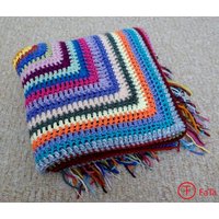 Gehäkelte Babydecke Krabbeldecke Kuscheldecke Kunterbunt | 2 von FaTaHandarbeit