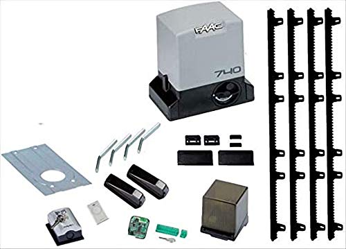 FAAC 740 Set Delta 2 Schiebetore, Tragkraft 500 kg, 230 V + 4 m Zahnstange von FAAC