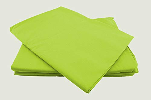 Betttücher ohne Gummizug Baumwolle viele Farben und Größen Bettlaken Betttuch Haustuch (210x240cm, apfelgrün) von Faal