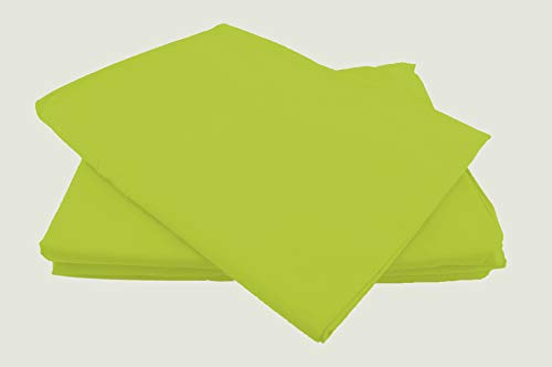 Betttücher ohne Gummizug Baumwolle viele Farben und Größen Bettlaken Betttuch Haustuch (250x240cm, grün) von Faal