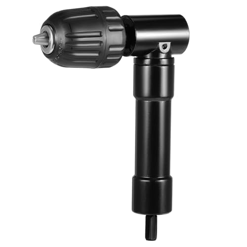 Faankiton 90 Grad Bohrfutter 0.8-10 mm Schnellspann Bohrfutter, Winkelbohraufsatz 90 Grad Rechter Winkel Bohren Adapter, Winkelbohr Vorsatz 90-Grad-Bohrverlängerung Rechtwinkelbohrer Steckdosenaufsatz von Faankiton