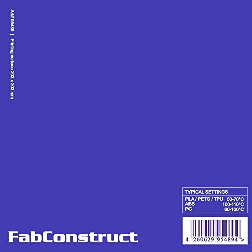 FabConstruct Surface 203 x 203mm Build Surface 95489 von FabConstruct