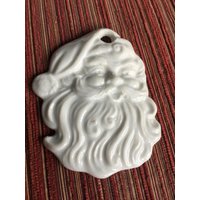 Weihnachtsmann Ornament, Weiß Glas Gesicht Santa Decor, Dekoration, Weihnachten Ornament Weihnachtsmann Ornament, Weiß Glas Gesicht Santa Decor, Dekoration, Weihnachten Ornament von FabFinds42
