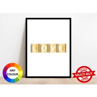 Personalisiertes Periodensystem Jedes Wort Name Gold Jede Farbe Druck Wandkunst Poster Benutzerdefinierte Chemie Elemente Geschenkidee von FabPrintsUK